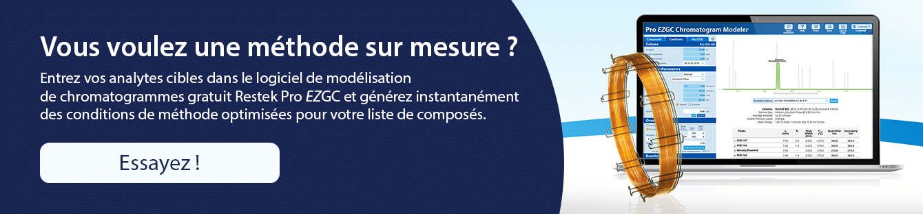 Méthode GC-MS/MS complète pour l’analyse des composés semi-volatils à l’état de traces - RMX Graphic Ad EZGC HTML Block FR