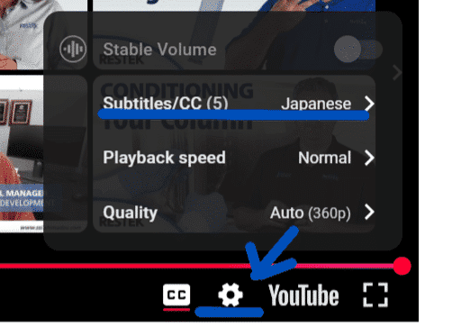 VIDEO SUBTITLES JAPANESE 1
