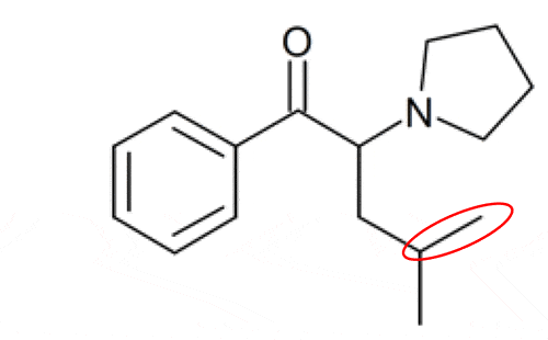 Are you struggling to separate synthetic cathinone isomers? Click here! - Chemical Structure of α-PiHP