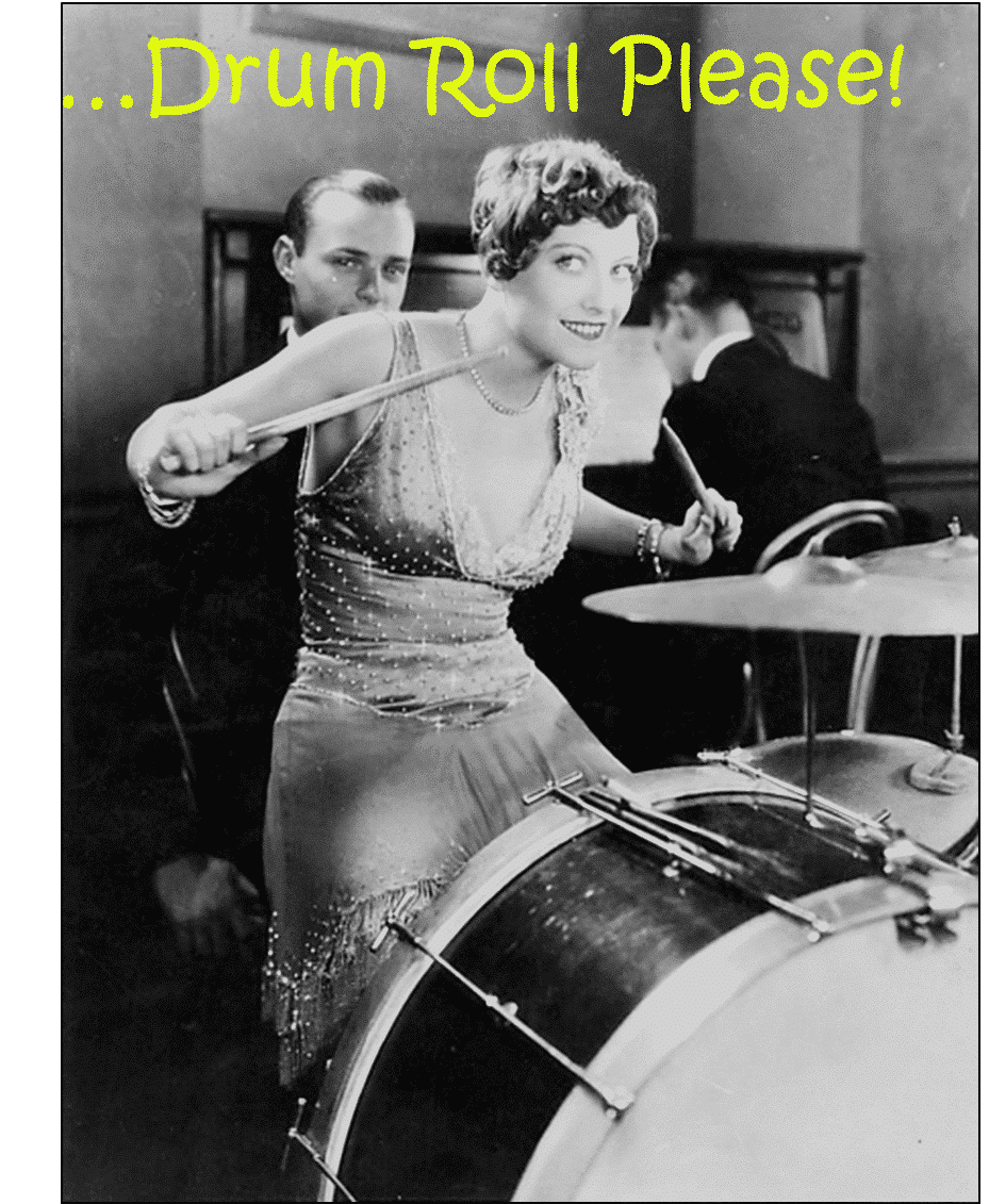 flapper girl drummer
