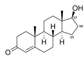 Measure Testosterone and Epitestosterone Levels with Force Biphenyl - testosterone structure