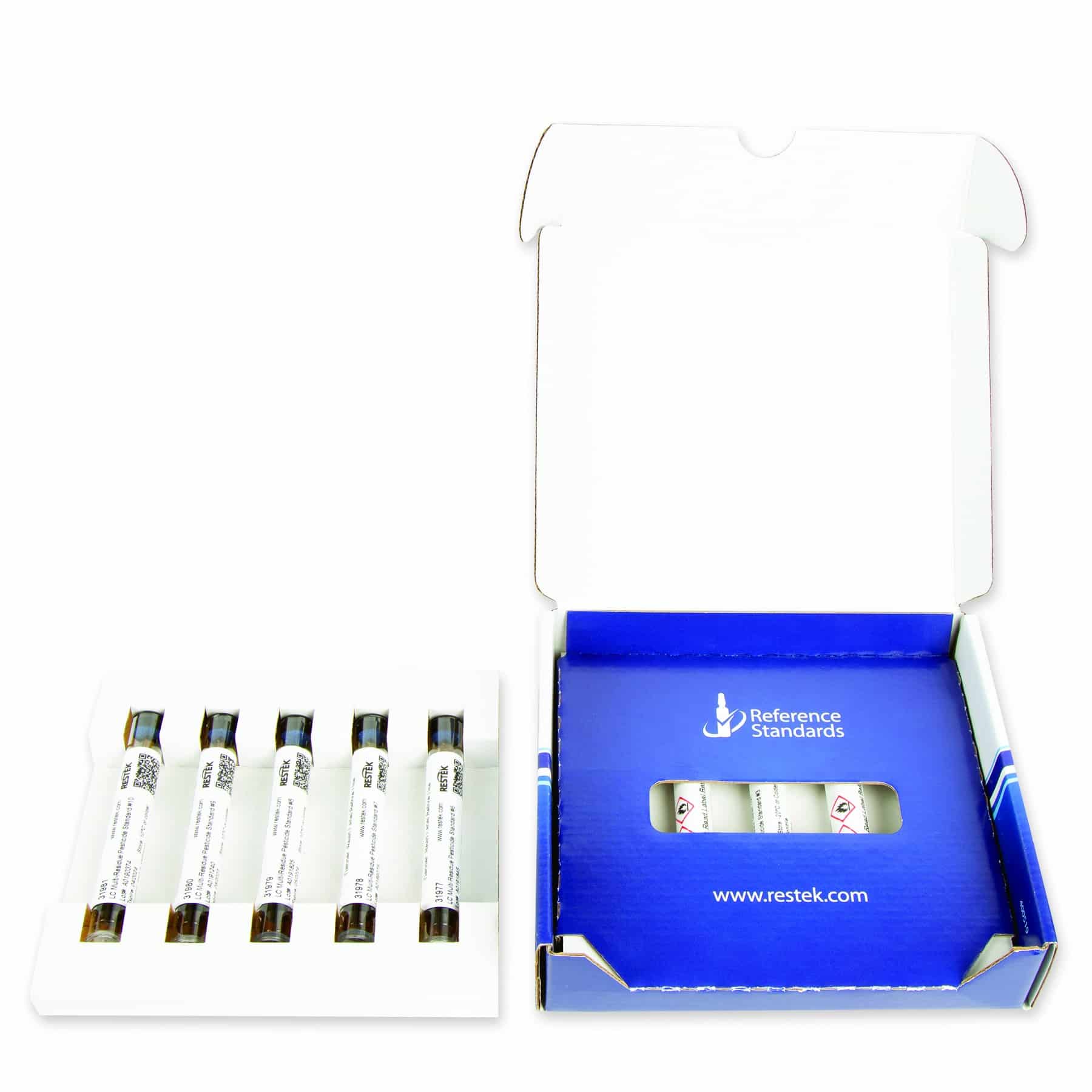 Pesticides Are Like Siblings, They Don’t Always Get Along, Part 3 - Opened Ampul Stability - a box of blue and white cubes