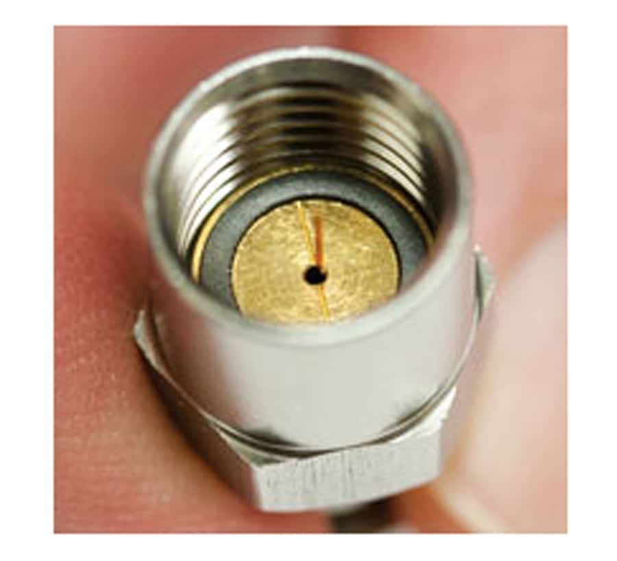 Flip Seal inlet seal in adaptor fitting.