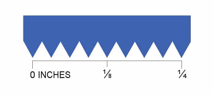 Diagram showing diameter of size 10-32 fittings