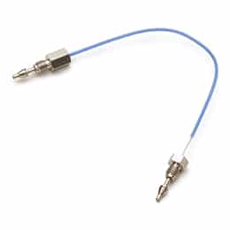 Pre-seated stainless-steel fittings installed on a mixing capillary tubing