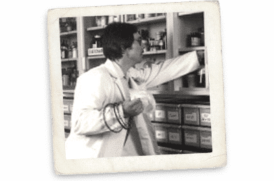 Working with GC columns in a lab.