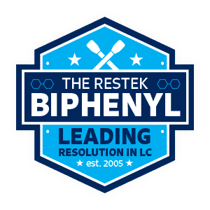 Restek Biphenyl logo.