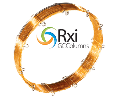 An Rxi fused silica GC column.