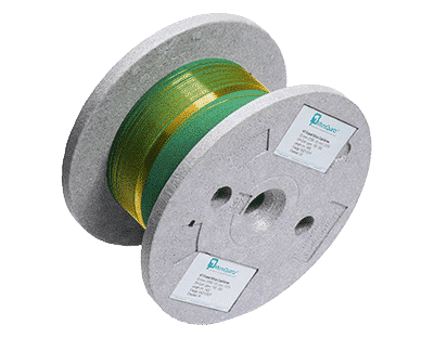 A spool of high-quality fused-silica tubing from MicroQuartz.