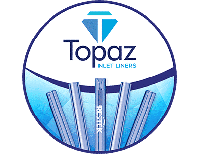 Topaz inlet liners with Topaz logo.